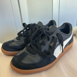 Puma Palermo Black and White Sneakers